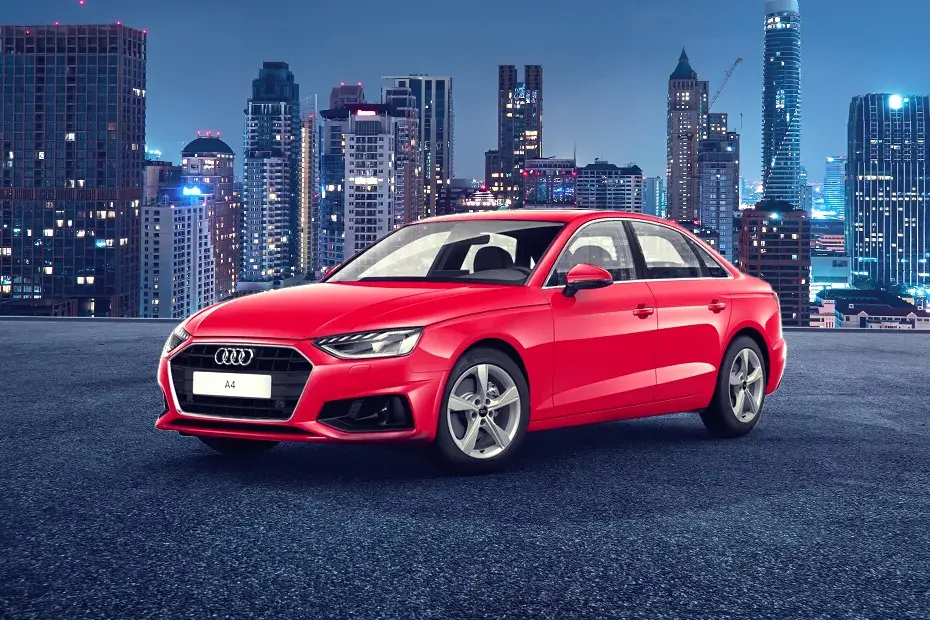 a red audi a4 for luxury car rental in trivandrum