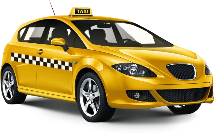 a yellow taxi in Trivandrum